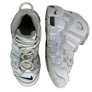 NIKE AIR MORE UPTEMPO WHITE ALL OVER LACE TIE DH9723- 100 US SZ 2.5Y